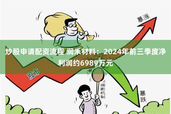 炒股申请配资流程 润禾材料：2024年前三季度净利润约6989万元
