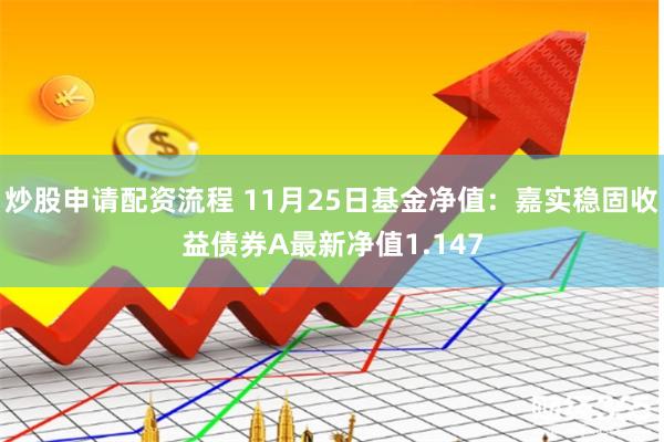 炒股申请配资流程 11月25日基金净值：嘉实稳固收益债券A最新净值1.147
