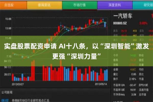 实盘股票配资申请 AI十八条，以“深圳智能”激发更强“深圳力量”