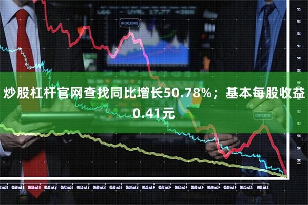 炒股杠杆官网查找同比增长50.78%;基本每股收益0.41元